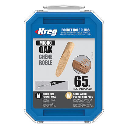 Kreg Micro Záslepky pro skryté spoje - dub, 65 ks