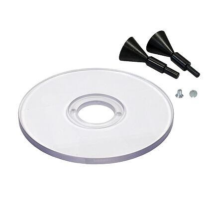 IGM Univerzální průhledná frézovací deska - pro stopky S= 6,35-8-12-12,7mm